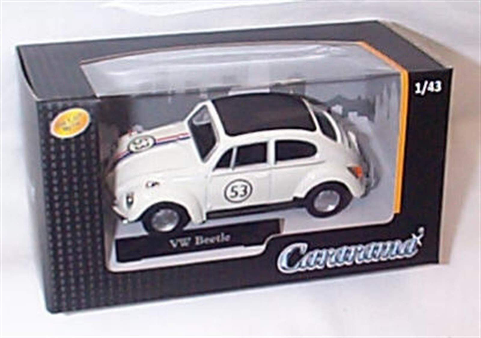 Corgi cararama white herbie no53 volkswagen beetle car 1.43 scale